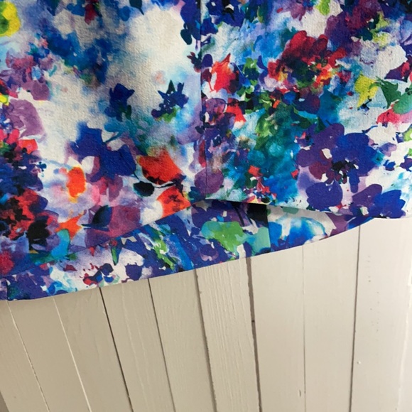 SEXY BLACK HALO dress in floral print sz 6 - Picture 6 of 12